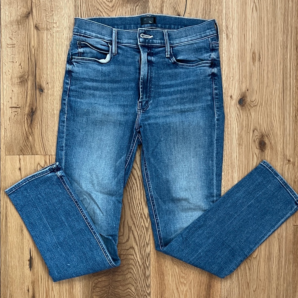MOTHER Blue Skinny Jeans